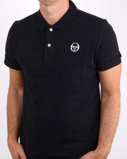 Sergio Tacchini Classic Poloshirt Schwarz/Weiß
