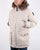 Marshall Artist detachable fur hooded Parka Stone
