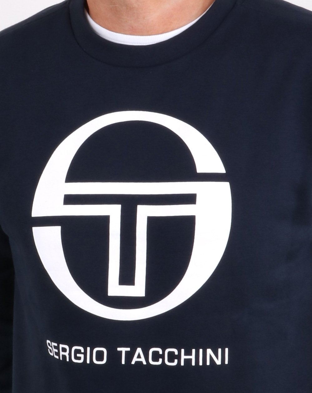 Sergio Tacchini Corp Logo Sweatshirt Marineblau/Weiß