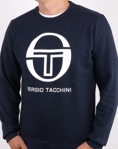 Sergio Tacchini Corp Logo Sweatshirt Marineblau/Weiß