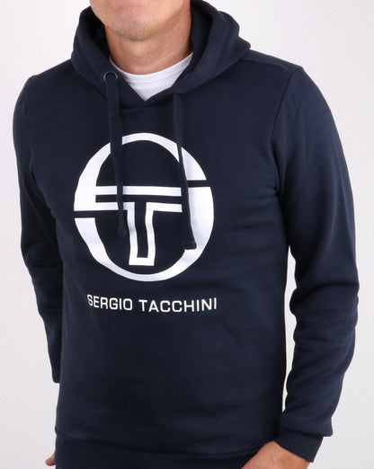 Sergio Tacchini LOGO Hoody Marine/Weiß