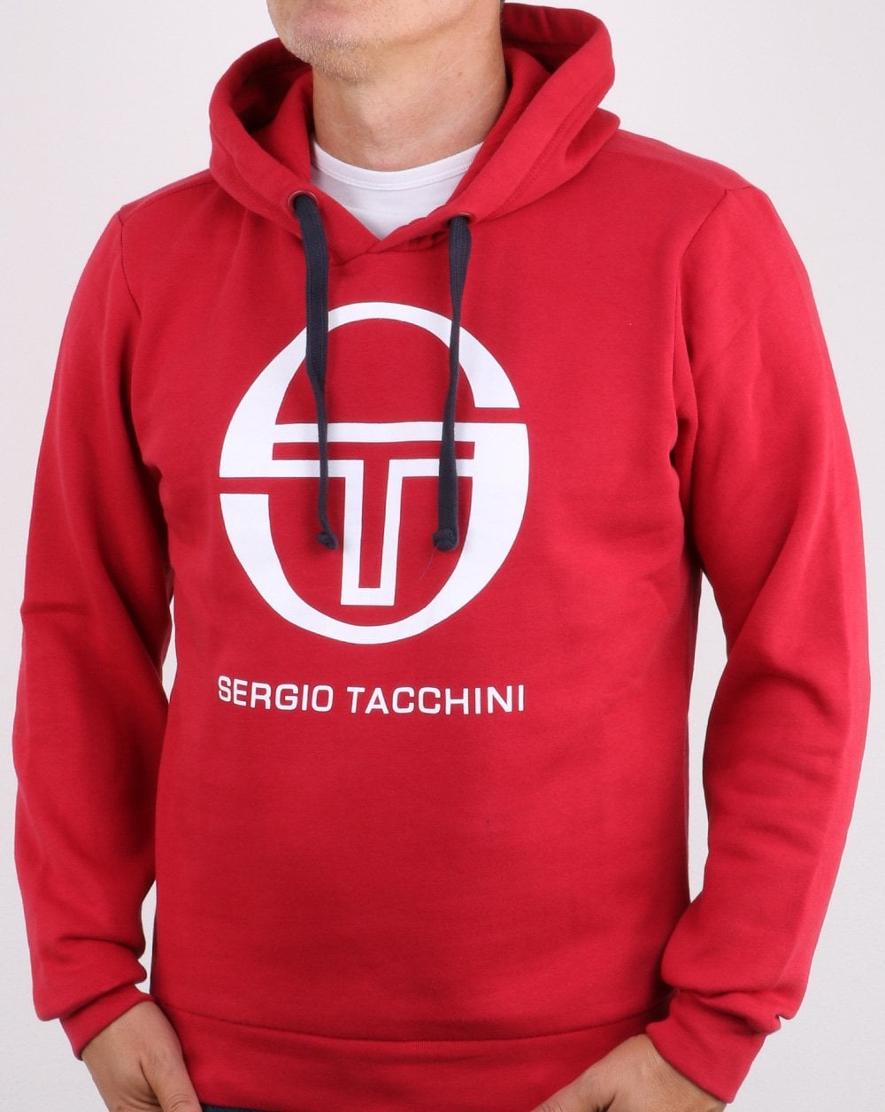 Sergio Tacchini LOGO Hoodie Rot/Weiß