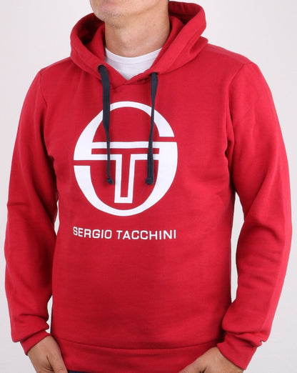 Sergio Tacchini LOGO Hoodie Rot/Weiß