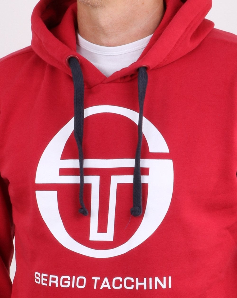 Sergio Tacchini LOGO Hoodie Rot/Weiß
