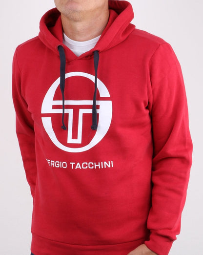 Sergio Tacchini LOGO Hoodie Rot/Weiß
