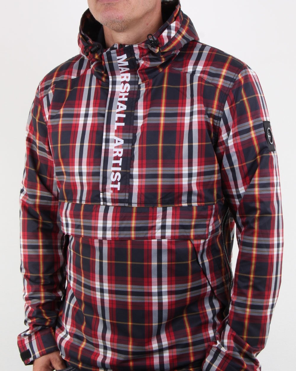 Marshall Artist Ripstock Half Zip Jacke Multicheck
