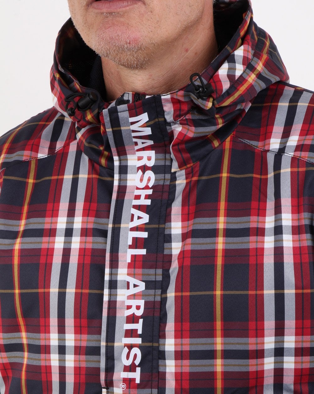 Marshall Artist Ripstock Half Zip Jacke Multicheck