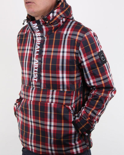 Marshall Artist Ripstock Half Zip Jacke Multicheck