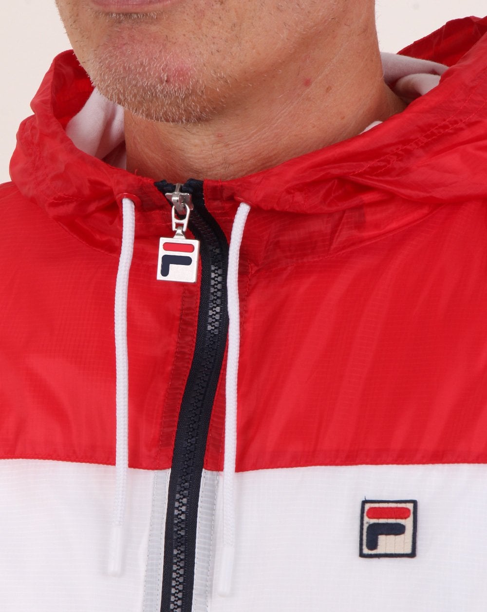 Fila Vintage Cedric Regenjacke Rot/Marineblau/Weiß