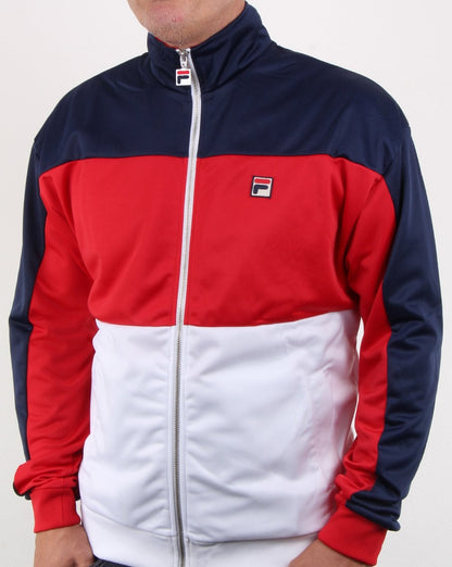 Fila Vintage Sterling Track Top Marineblau/Rot/Weiß
