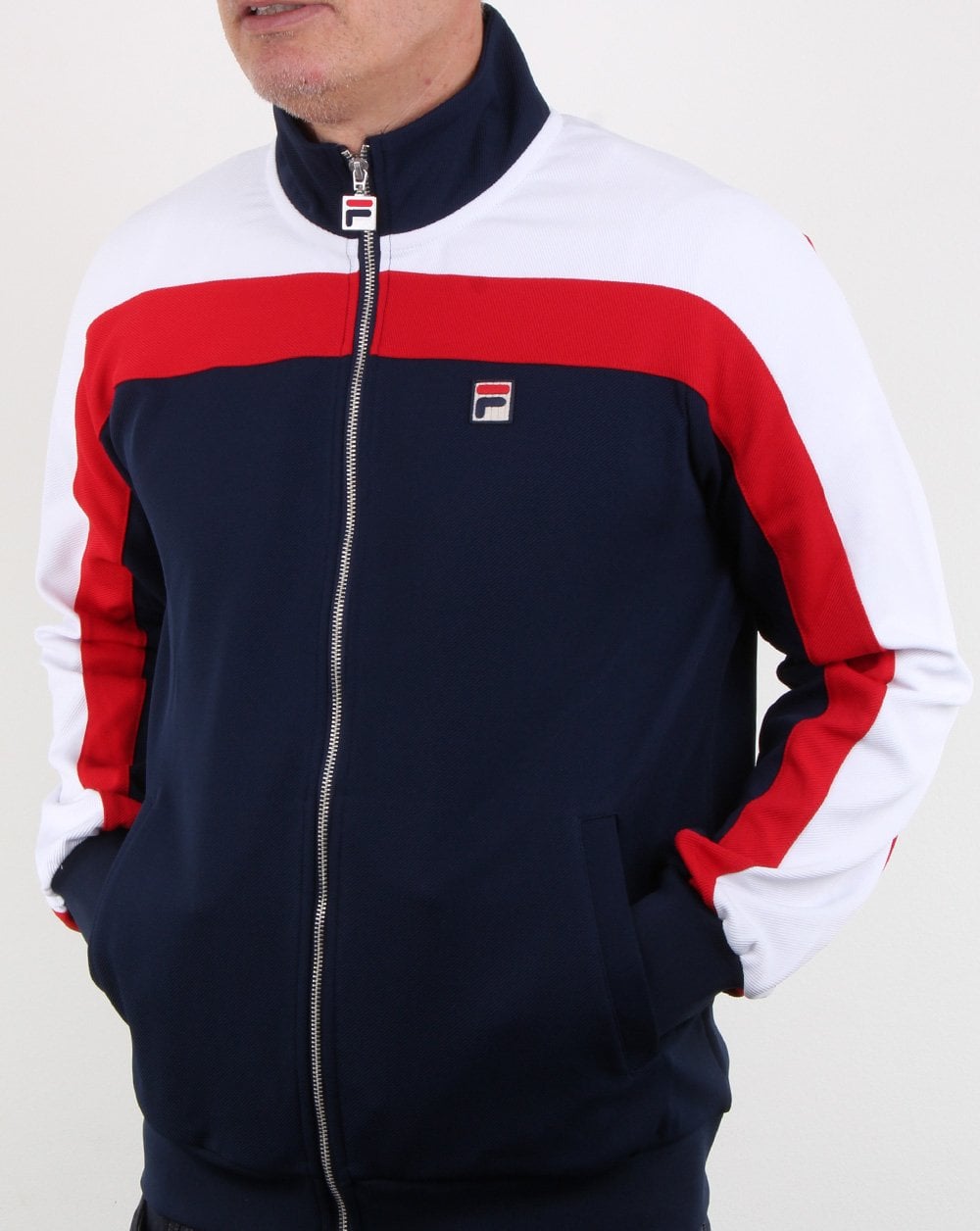 Fila Vintage Fila Colours Trainingsjacke Marineblau/Rot/Weiß