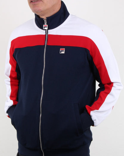 Fila Vintage Fila Colours Trainingsjacke Marineblau/Rot/Weiß