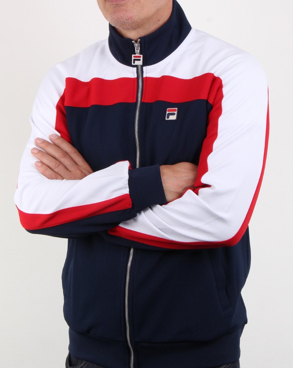 Fila Vintage Fila Colours Trainingsjacke Marineblau/Rot/Weiß