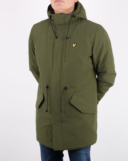 Lyle And Scott Parka mit abnehmbarem Pelz- und Fleecefutter in Grün