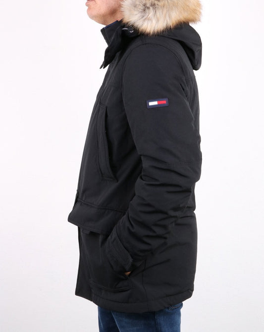 Tommy Jeans Tommy Hilfiger Technischer Parka Tommy Black