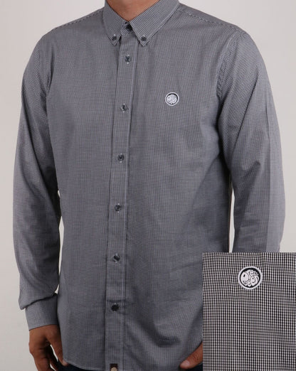 Pretty Green – Hendry – Schwarzes Gingham-Hemd
