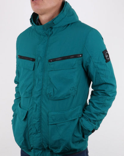 Marshall Artist – Garment Dyed Jacke in Dunkelblau