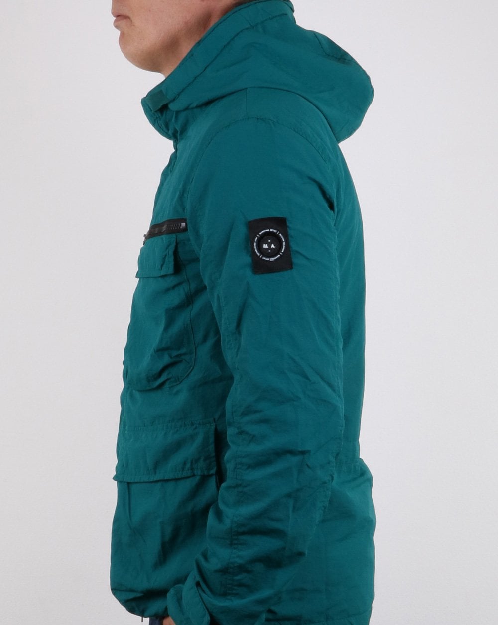 Marshall Artist – Garment Dyed Jacke in Dunkelblau