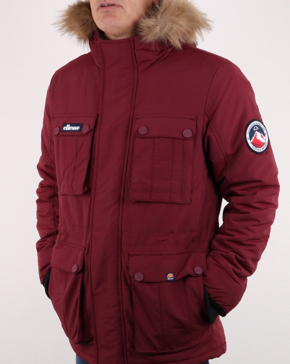 Ellesse Parka Burgund