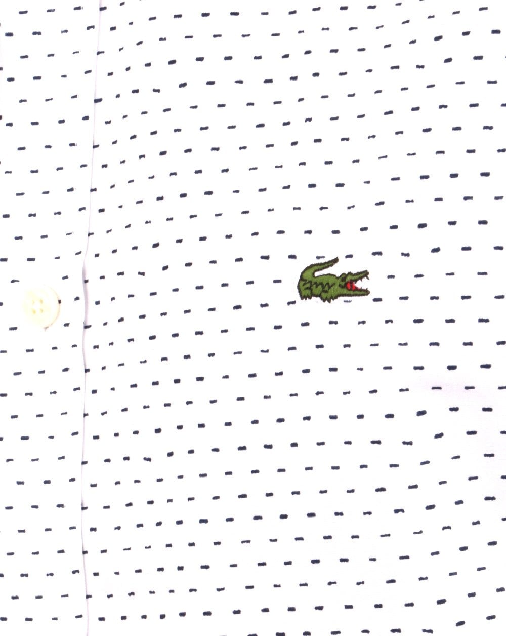 Lacoste Hemd Weiß/Blau