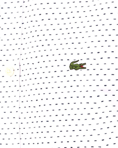 Lacoste Hemd Weiß/Blau