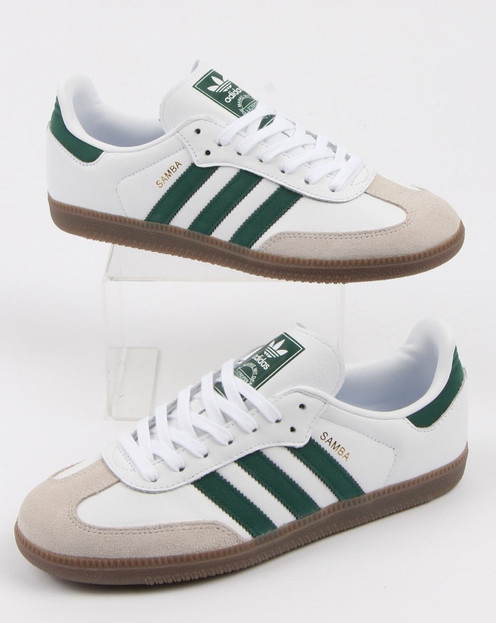 Adidas Samba Og Trainers White/collegiate Green