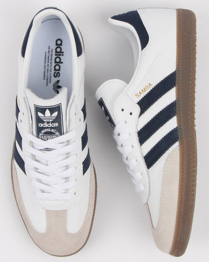 Adidas Samba Og Trainer Weiß/Marine