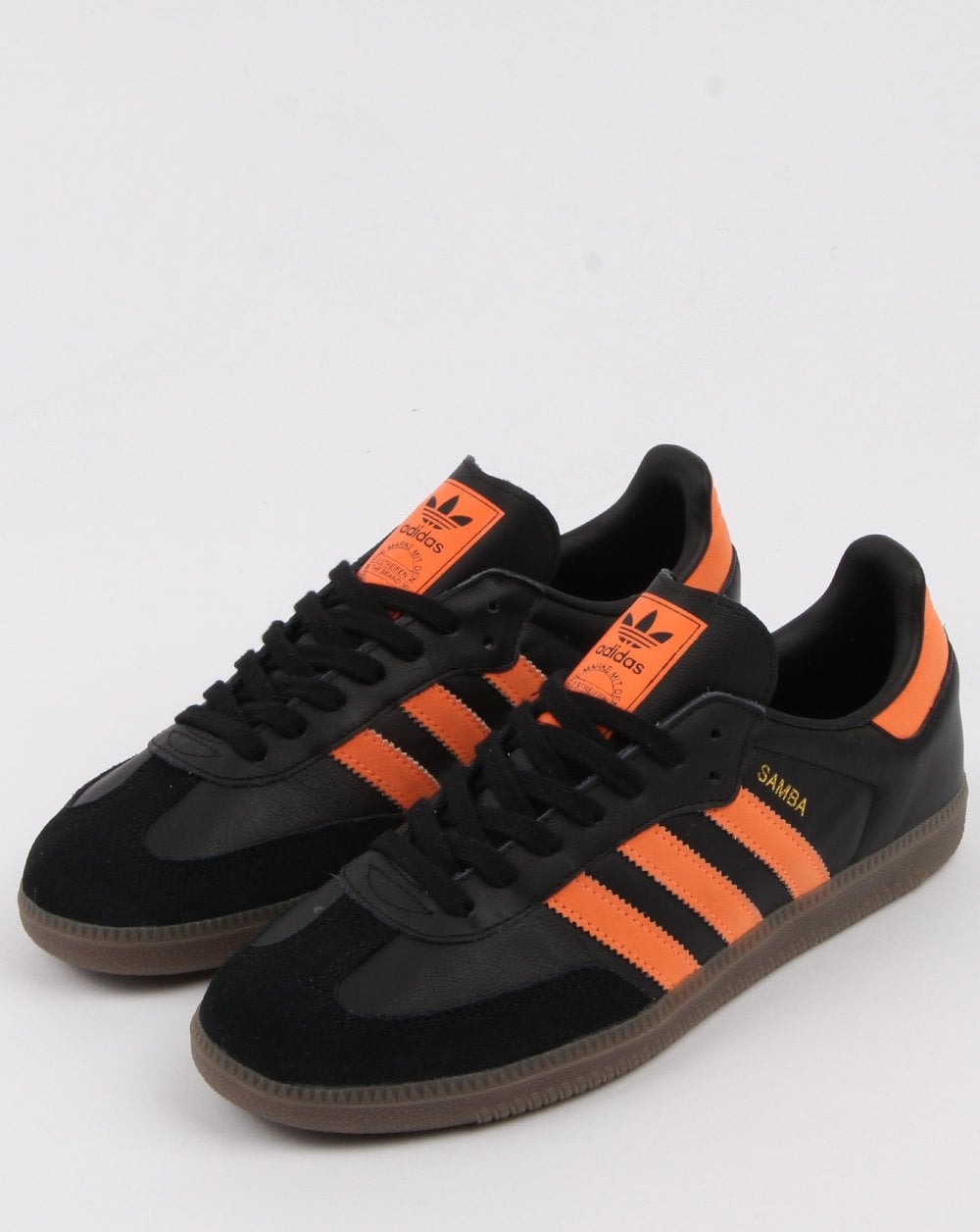 Adidas Samba Og Trainers Black/ Orange