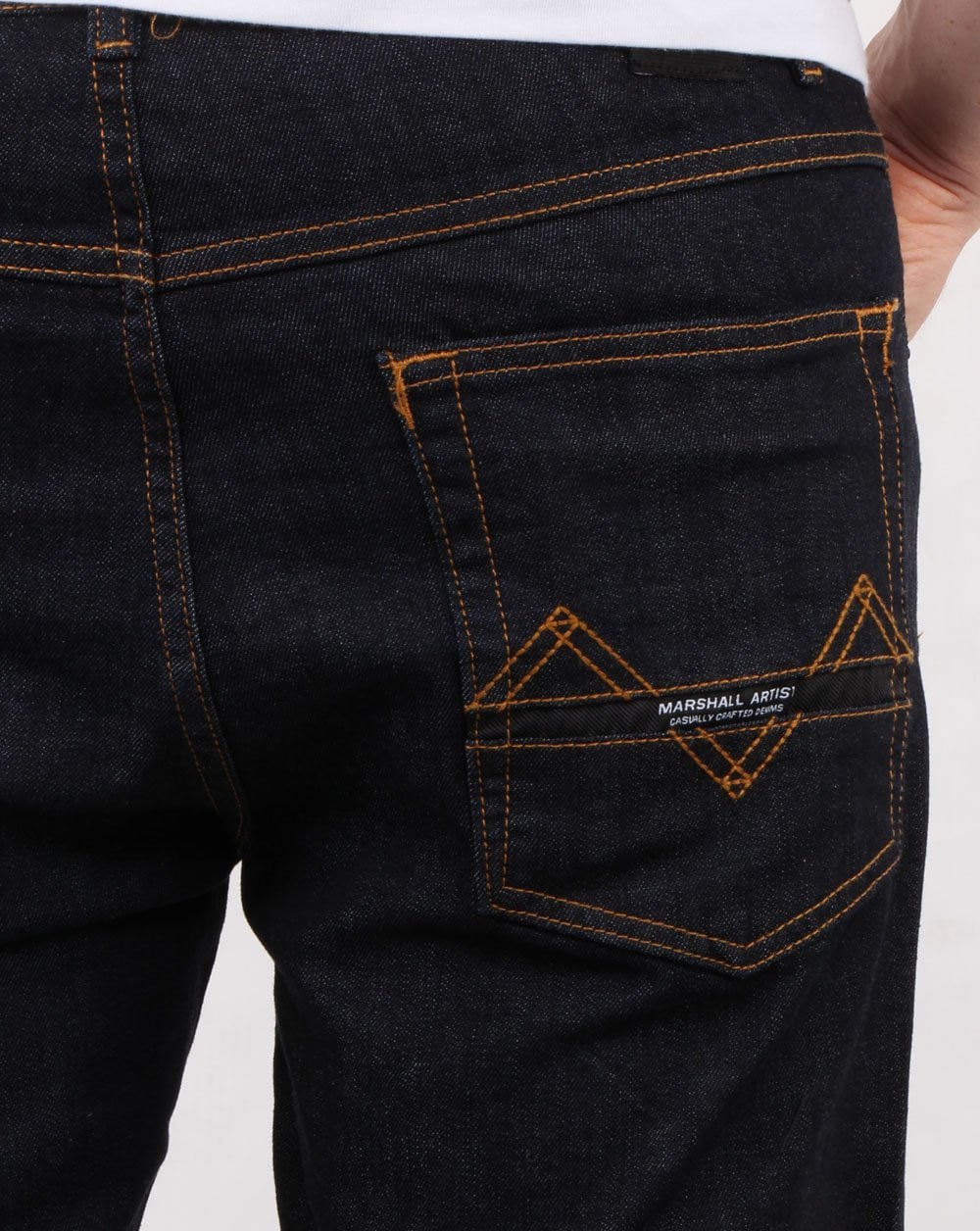 Marshall Artist – Schmal zulaufende Jeans in Spülwaschung