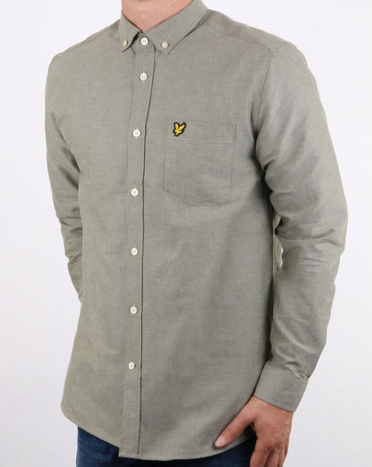 Lyle And Scott Oxford-Hemd Woodland Green
