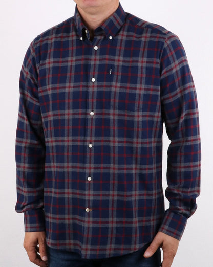 Barbour Stapleton Seth Hemd Graumeliert