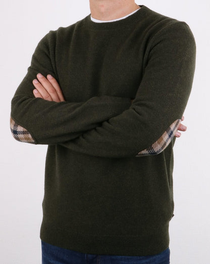 Aquascutum Lance Lammwollpullover Militärgrün