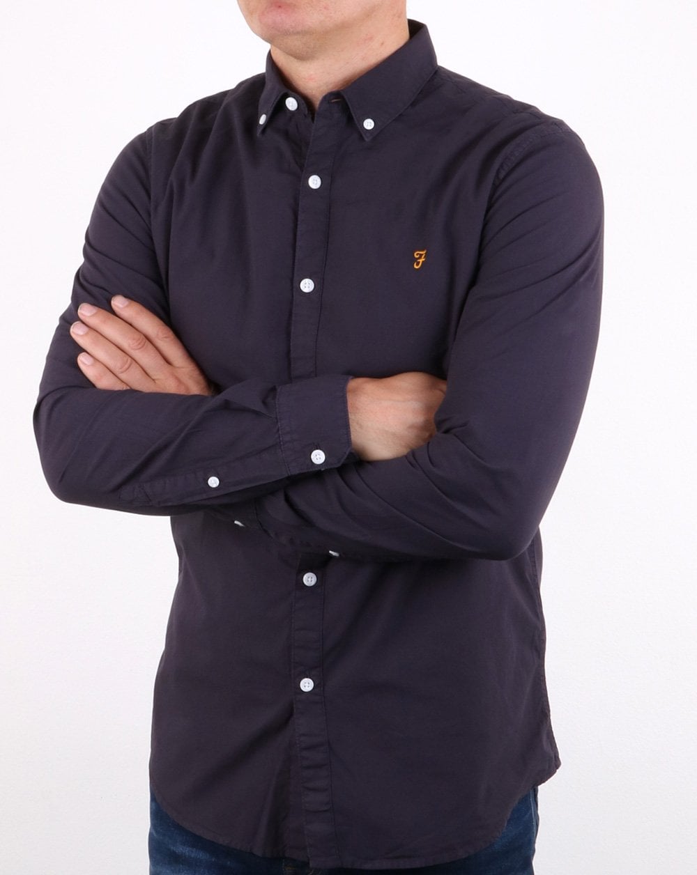 Farah Farley Shirt True Navy