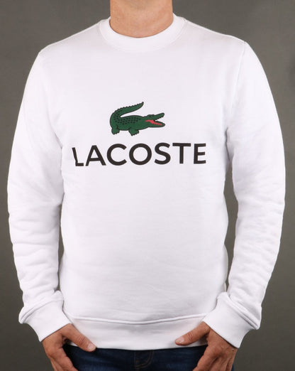 Lacoste Logo Sweatshirt Weiß