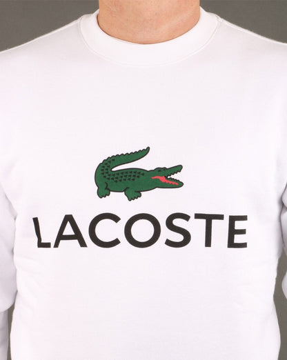 Lacoste Logo Sweatshirt Weiß