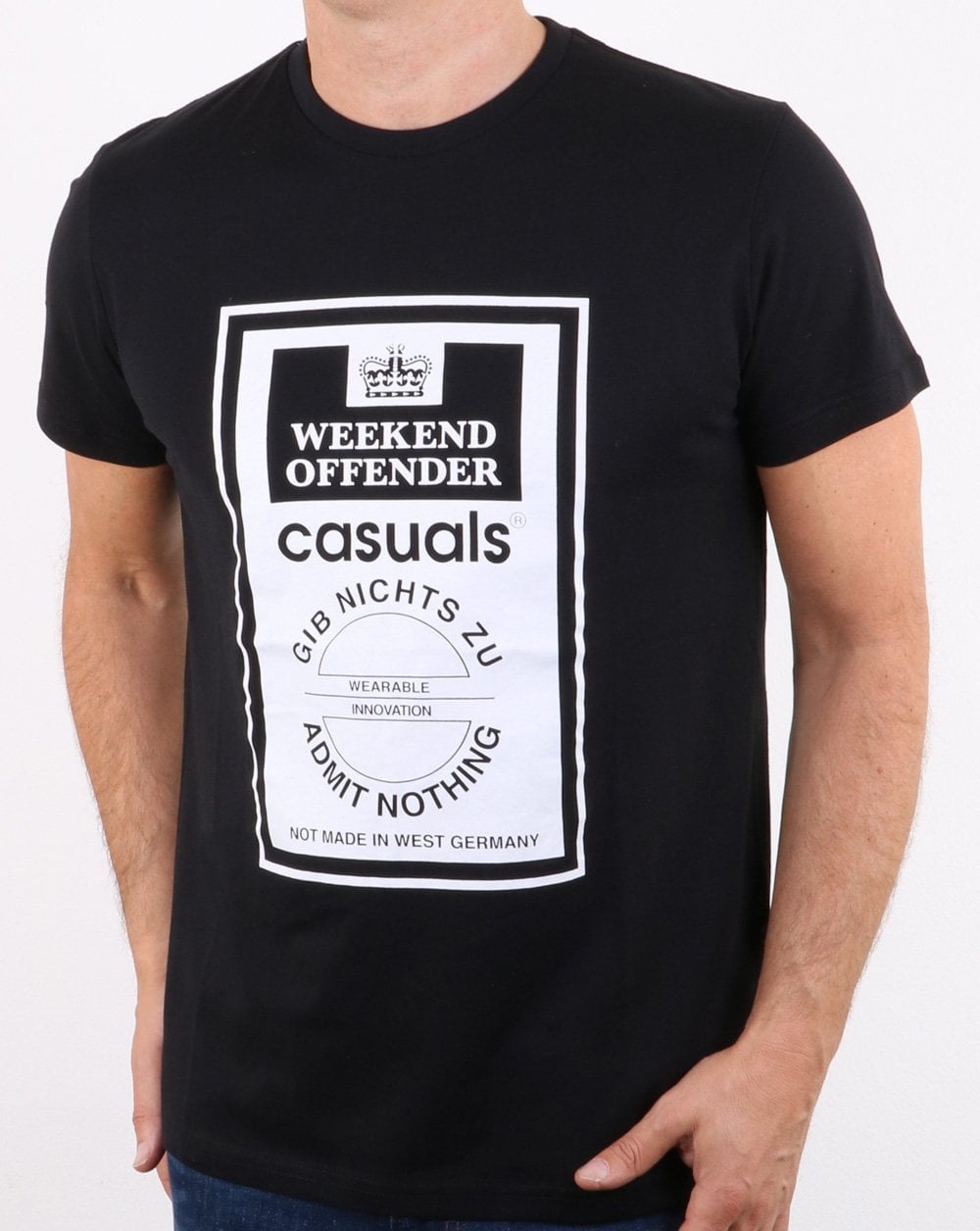 Wochenendtäter Gib Nicht Zu T-shirt Schwarz