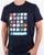 Weekend Offender The stripe colours T-shirt Navy