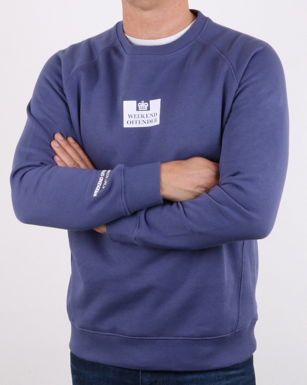 Weekend Offender Saddler Sweatshirt Light Navy