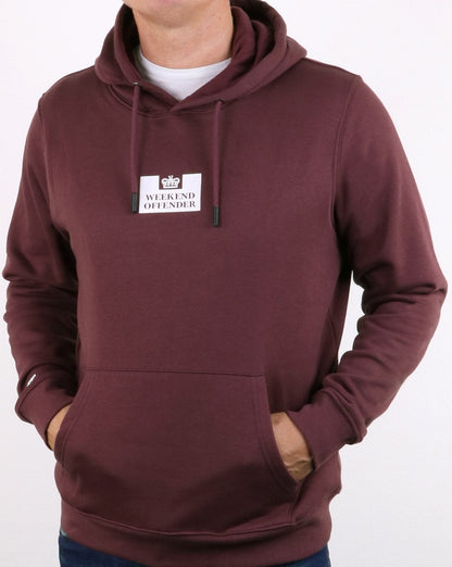 Weekend Offender Tunney Kapuzenpullover Loganberry