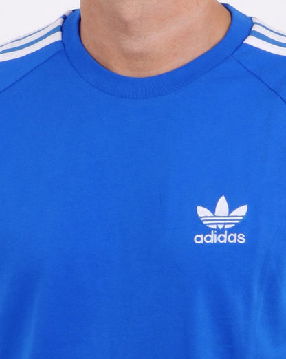 Adidas Originals 3-Streifen T-Shirt Bluebird