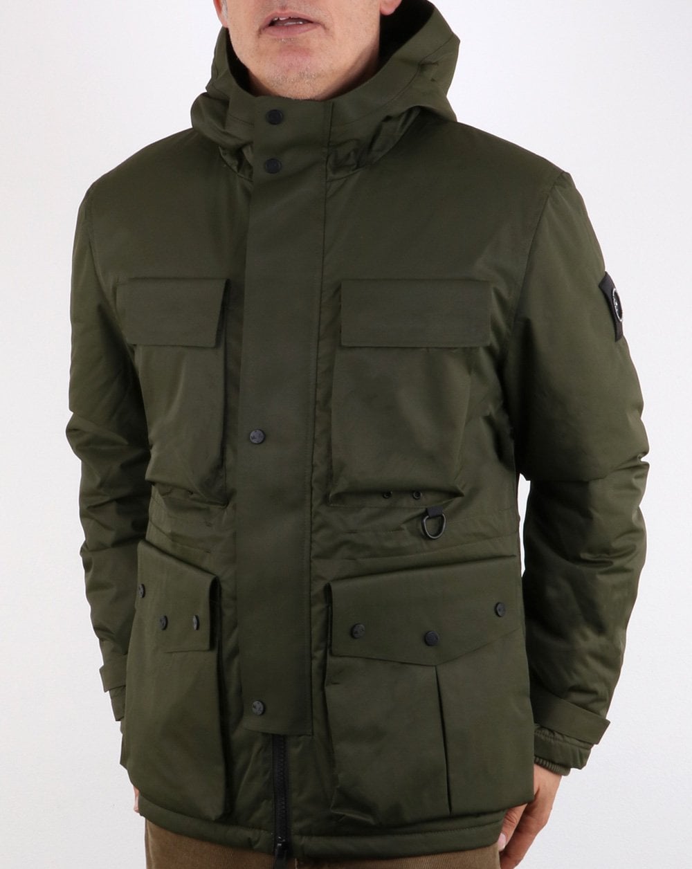 Marshall Artist – Klassischer Parka mit 4 Taschen, Khaki