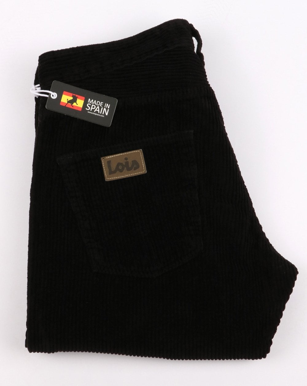 Lois Terrace Regular Taper Fit Jumbo Cords - Black