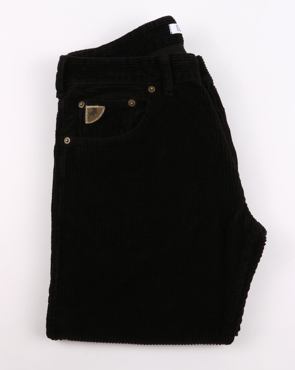Lois Terrace – Jumbo-Cordhose im Regular Taper Fit – Schwarz