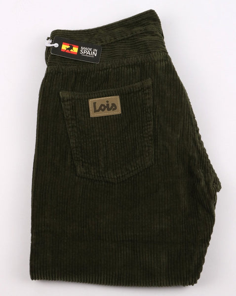 Lois Dallas Classic Straight Jumbo Cords Olive