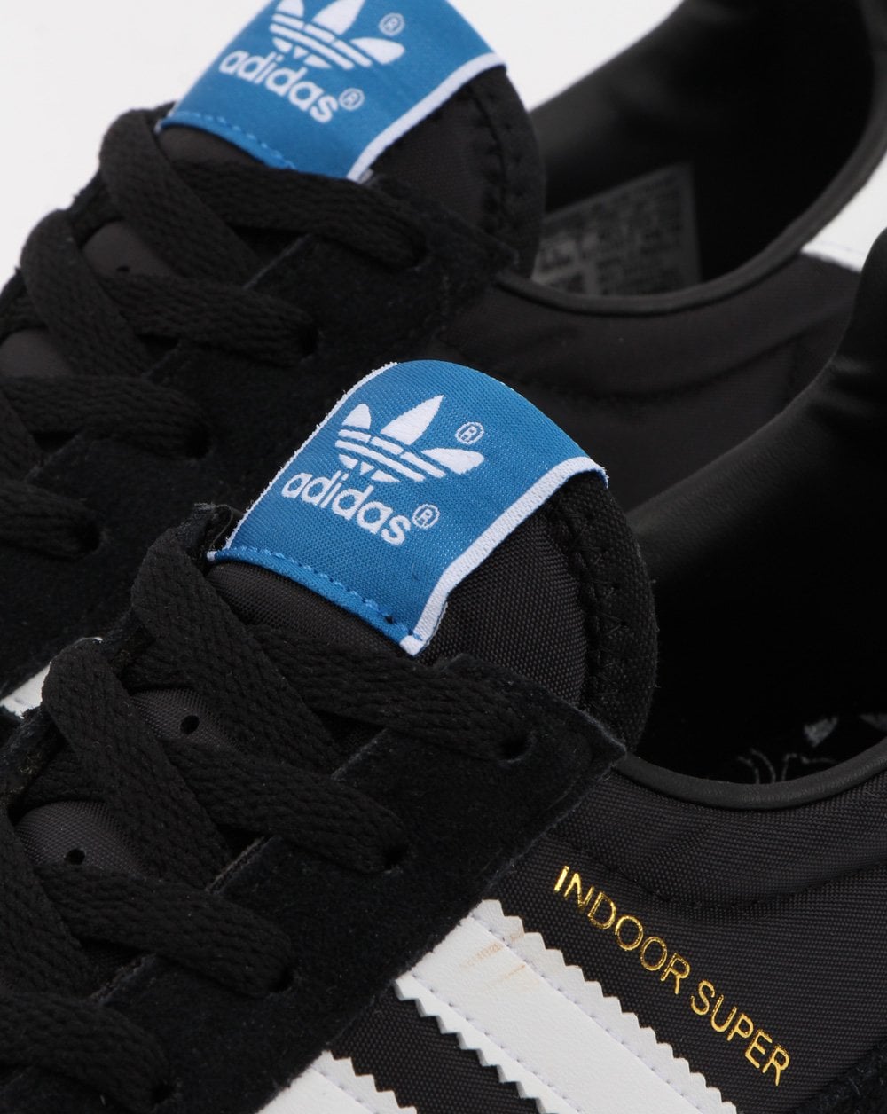 Adidas Indoor Super Trainers Schwarz/Weiß/Gummi