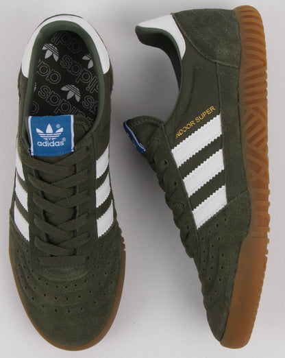 Adidas Indoor Super Trainers Base Grün/Weiß/Gummi
