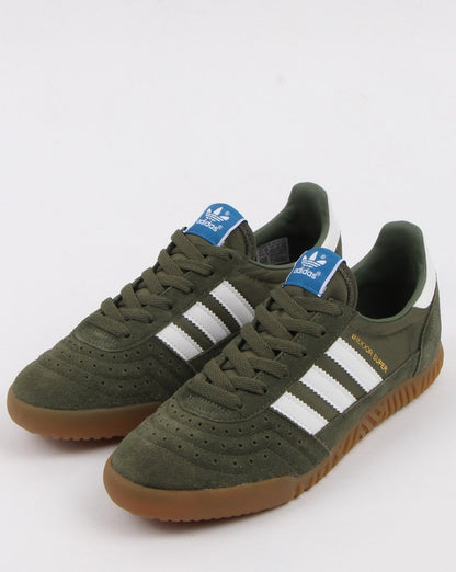 Adidas Indoor Super Trainers Base Grün/Weiß/Gummi