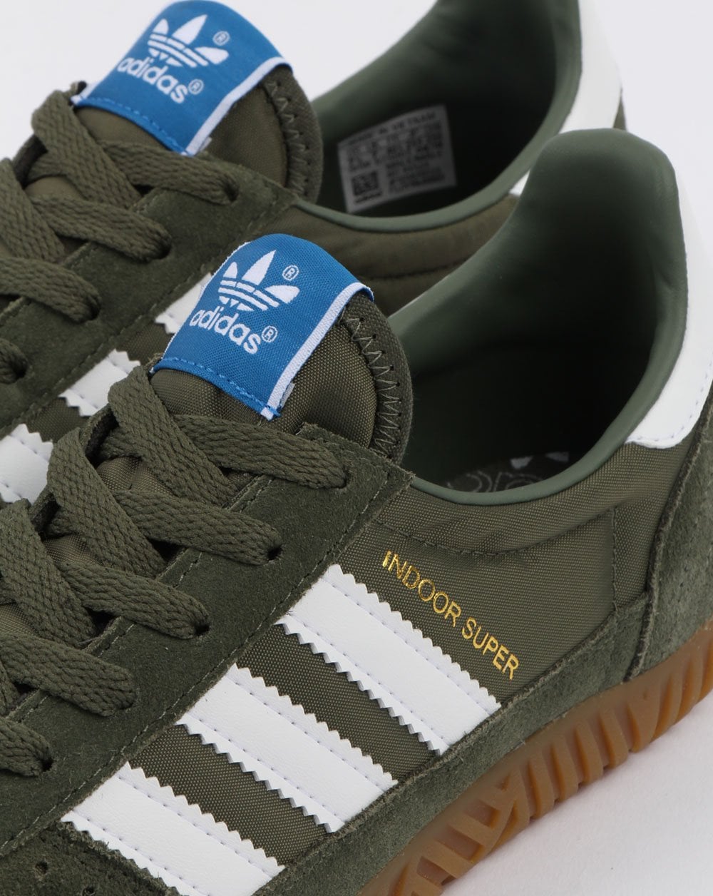 Adidas Indoor Super Trainers Base Grün/Weiß/Gummi