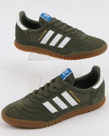 Adidas Indoor Super Trainers Base Grün/Weiß/Gummi