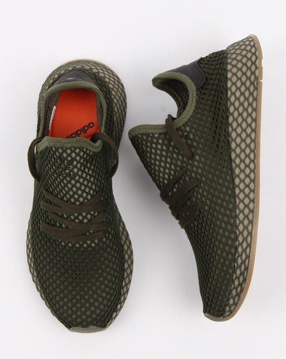 Adidas Deerupt Runner Trainers Base Grün/Orange